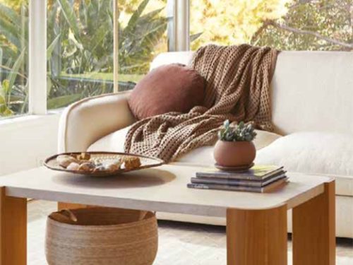 Parachute, has launched its first living room furniture collection with 15 pieces of sustainably made furniture